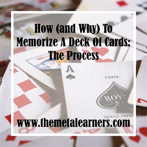 how to memorize a deck of cards|How (and Why) To Memorize A Deck Of Cards: .